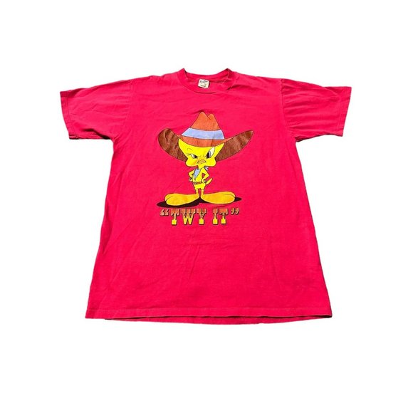 Vintage Tweety Tshirt 1993‎ Size L Made in USA - Picture 1 of 8